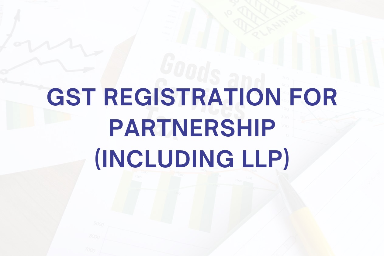 Gst Registration for partnership