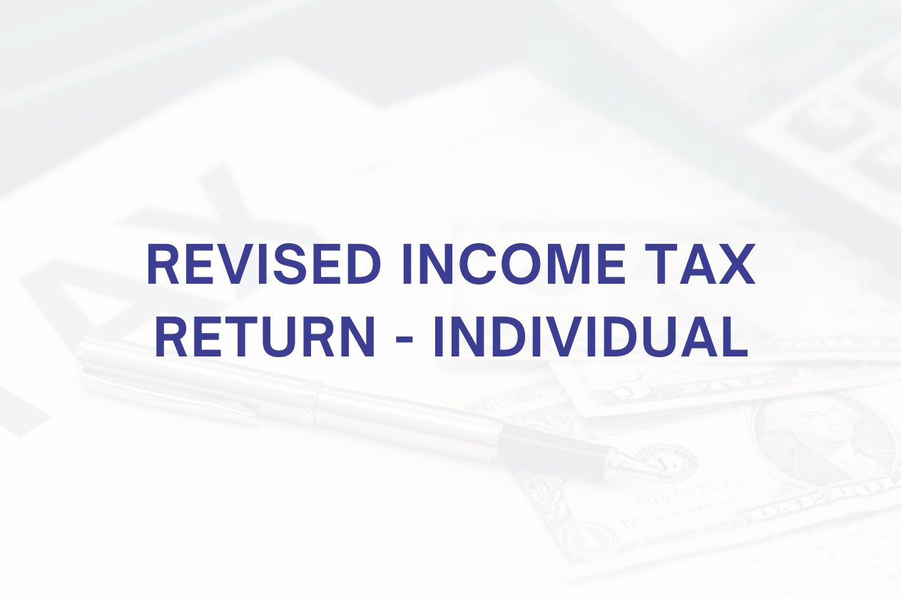 Revised Income Tax Return Indiviual